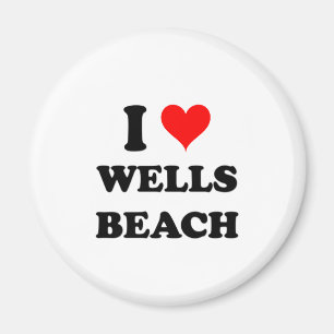 I Love Wells Beach Maine Magnet
