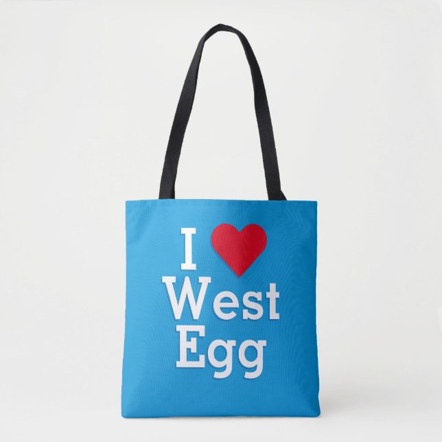 I Love West Egg Tote Bag (Front)