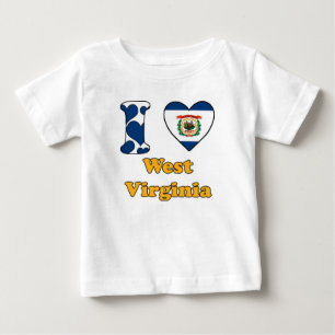 I love West Virginia Baby T-Shirt