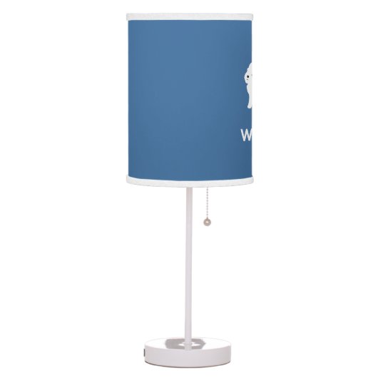 I Love Westie Dogs - West Highland White Terrier Table Lamp (Left)