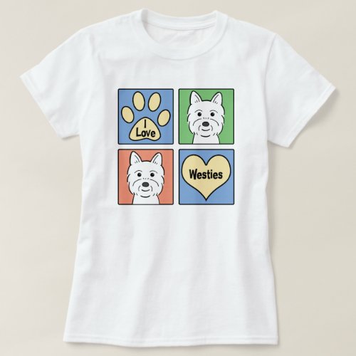 I Love Westies T_Shirt