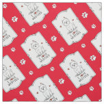 I Love Westies - West Highland White Terriers Fabric