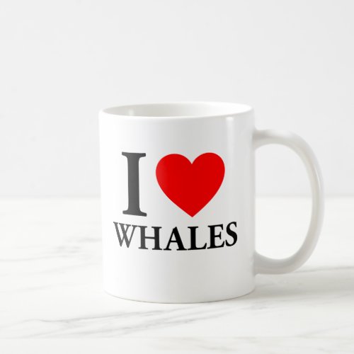 I Love Whales Coffee Mug