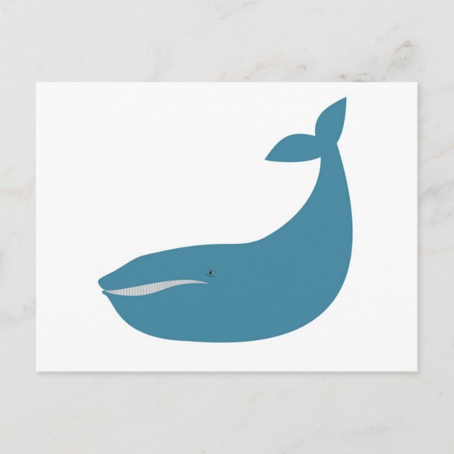 I love whales postcard (Front)