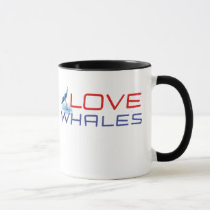 i love whales t-shirt ocean animals merch mug