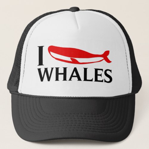 I Love Whales Trucker Hat