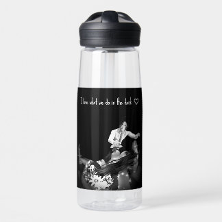 "I love what we do in the dark" Erotic Art Water Bottle