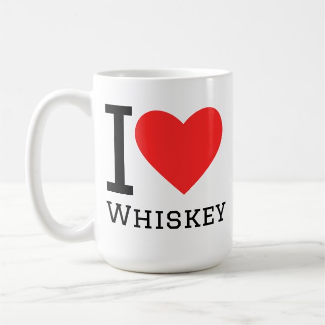 I love whiskey coffee mug (Left)