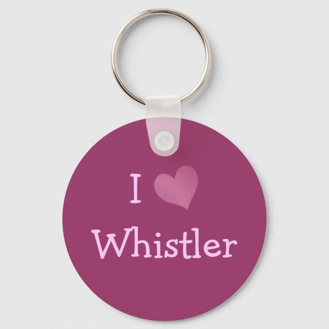 I Love Whistler Keychain (Front)