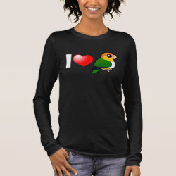 I Love White-bellied Parrots Women's Basic Long Sleeve T-Shirt