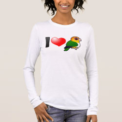 I Love White-bellied Parrots Women's Bella+Canvas Long Sleeve T-Shirt