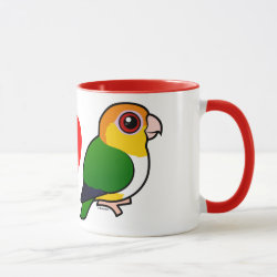 I Love White-bellied Parrots Combo Mug
