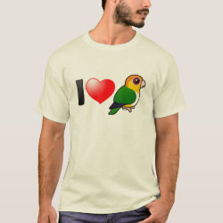 I Love White-bellied Parrots Men's Basic T-Shirt