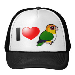 I Love White-bellied Parrots Trucker Hat