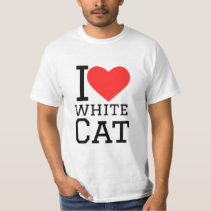 I love white cat T-Shirt
