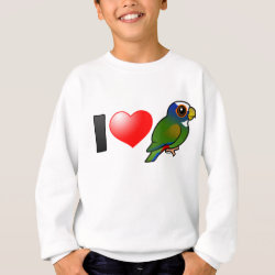 I Love White-crowned Parrots Kids' American Apparel Organic T-Shirt
