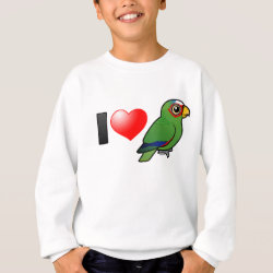 I Love White-fronted Amazons Kids' American Apparel Organic T-Shirt