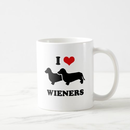 I love wieners coffee mug