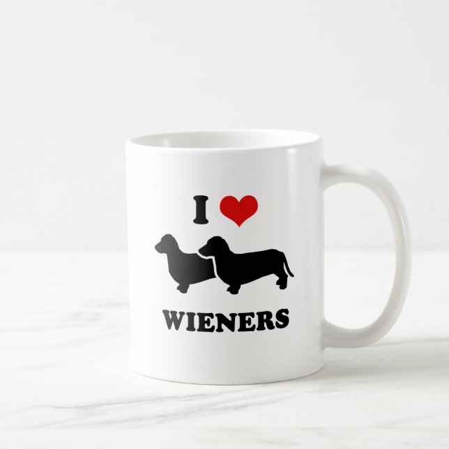 I love wieners coffee mug (Right)