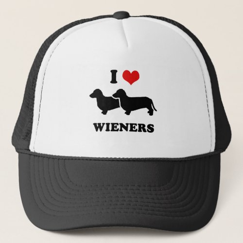 I love wieners trucker hat