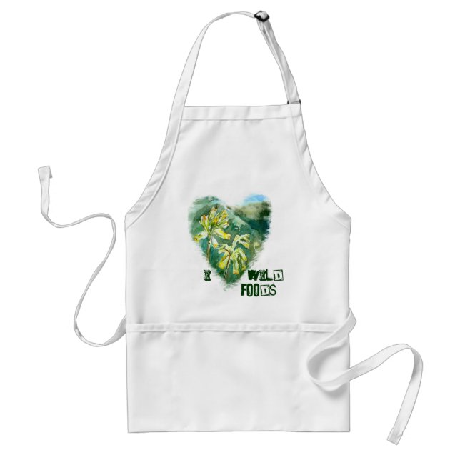 I love Wild Foods Adult Apron (Front)