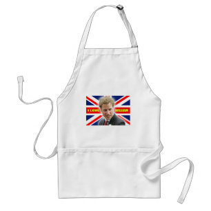 I Love William Adult Apron