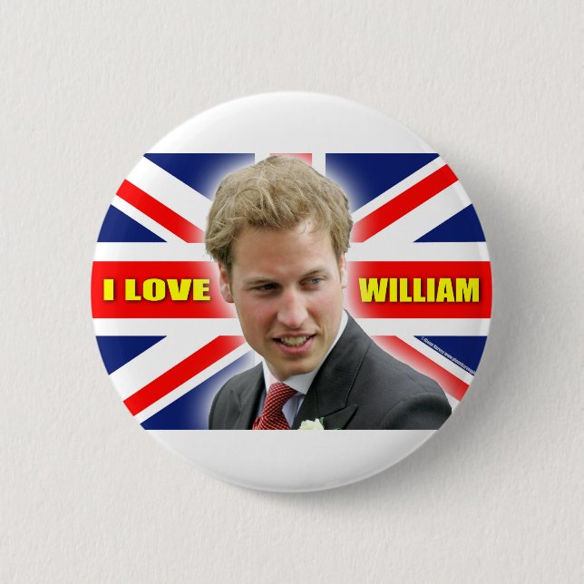 I Love William Button (Front)