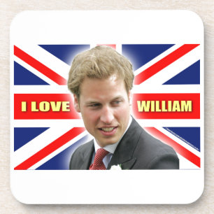 I Love William Drink Coaster