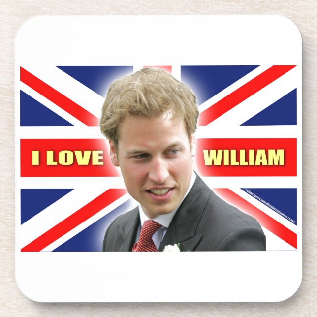 I Love William Drink Coaster (Front)