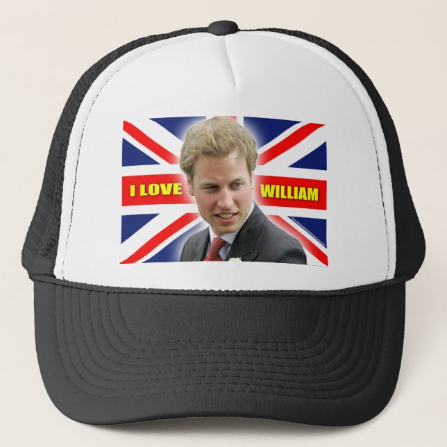 I Love William Trucker Hat (Front)