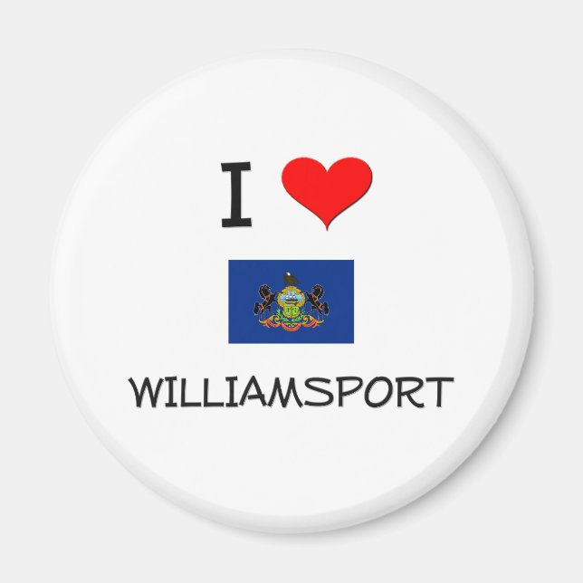 I Love Williamsport Pennsylvania Magnet (Front)