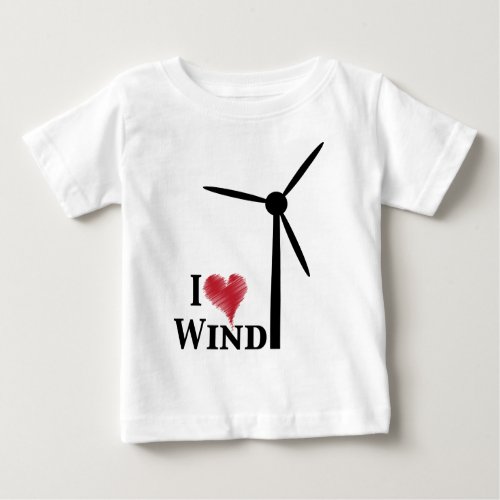 i love wind energy baby T_Shirt