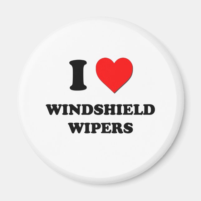 I love Windshield Wipers Magnet (Front)