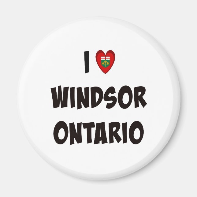 I Love Windsor, Ontario Magnet (Front)