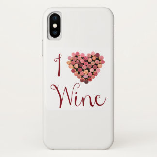 I Love Wine iPhone X Case