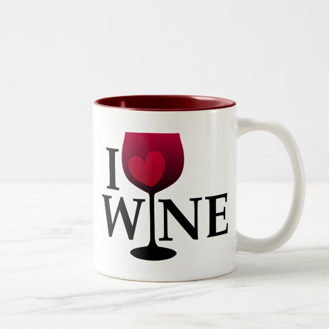 I Love Wine Mug (Right)