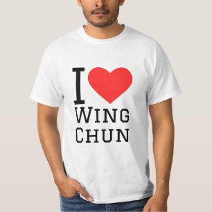 I love wing chun Square Sticker T-Shirt