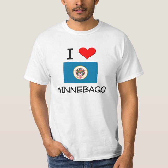 I Love Winnebago Minnesota T-Shirt (Front)