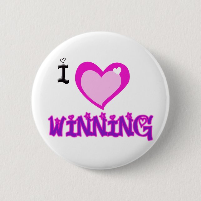 I LOVE Winning Button (Front)