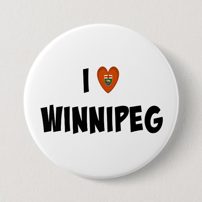 I Love Winnipeg Button (Front)