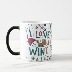 I Love Winter Color Morph Mug