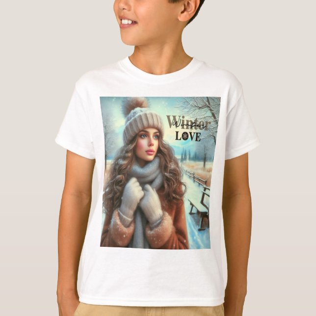 I love winter  T-Shirt (Front)