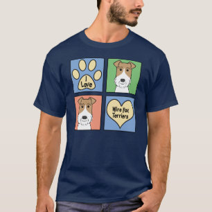 I Love Wire Fox Terriers T-Shirt