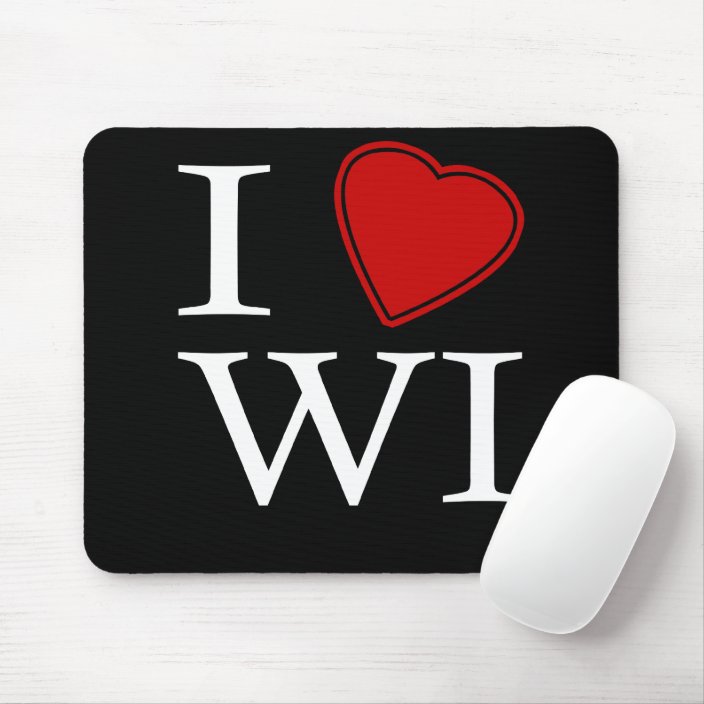 I Love Wisconsin Mousepad