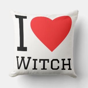 I love witch throw pillow