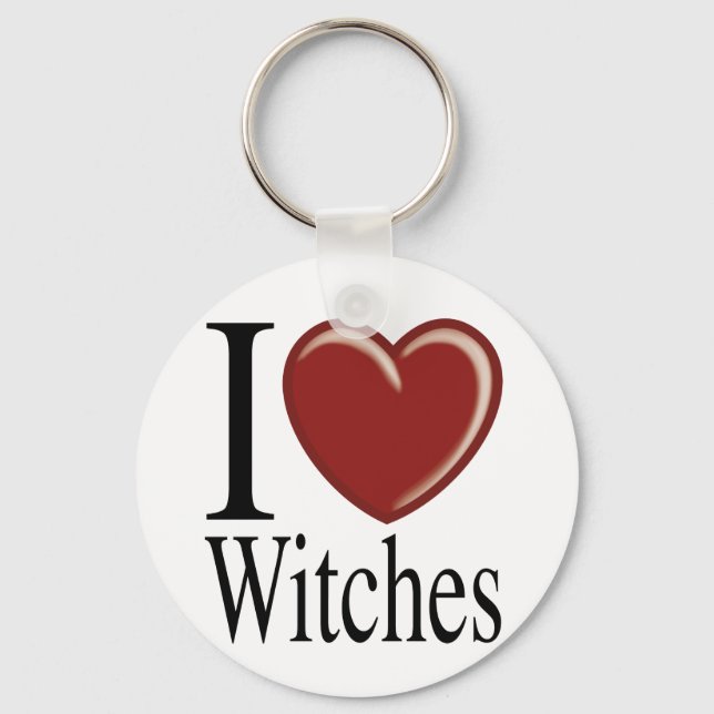 I LOVE WITCHES KEYCHAIN (Front)
