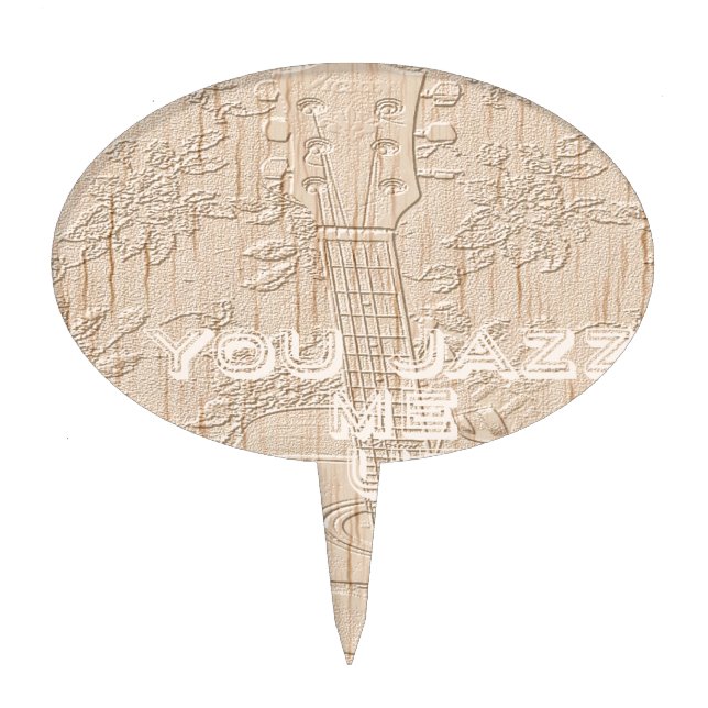 I love wood going brown Hakuna Matata Cake Topper (Front)