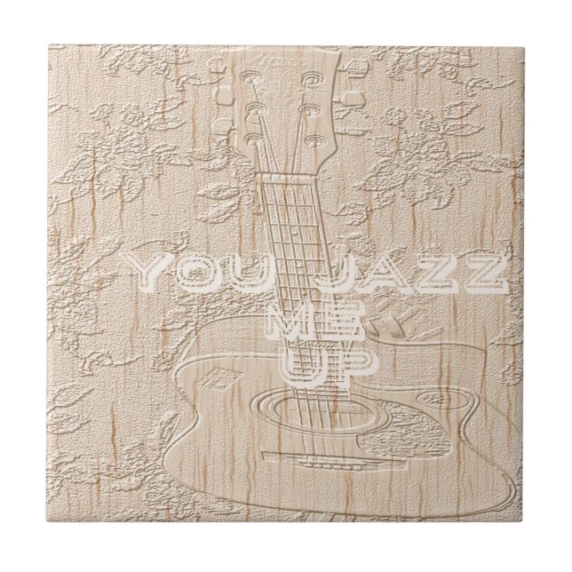 I love wood going brown Hakuna Matata Ceramic Tile (Front)