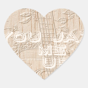 I love wood going brown Hakuna Matata Heart Sticker
