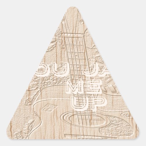 I love wood going brown Hakuna Matata Triangle Sticker